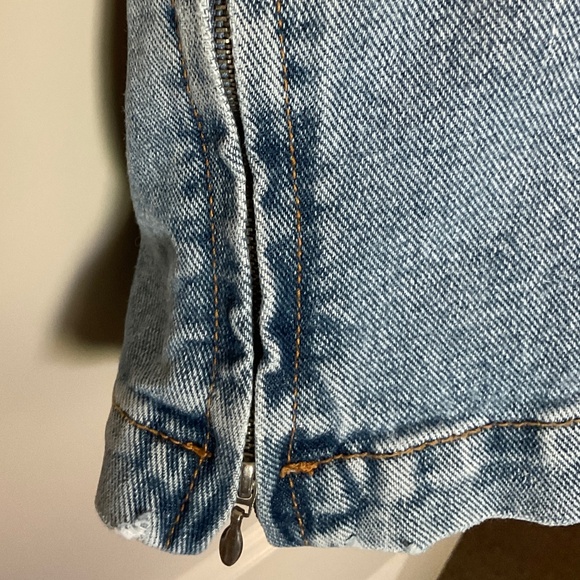 Newport News Jeanology Collection Juniors Denim Top Size 14 Vintage - Picture 5 of 10